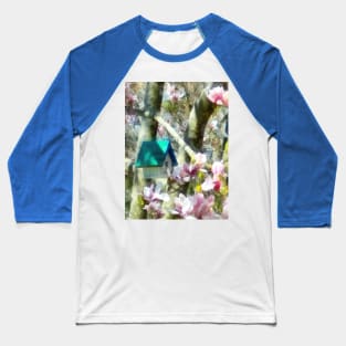 Spring - Birdhouse in Magnolia Baseball T-Shirt